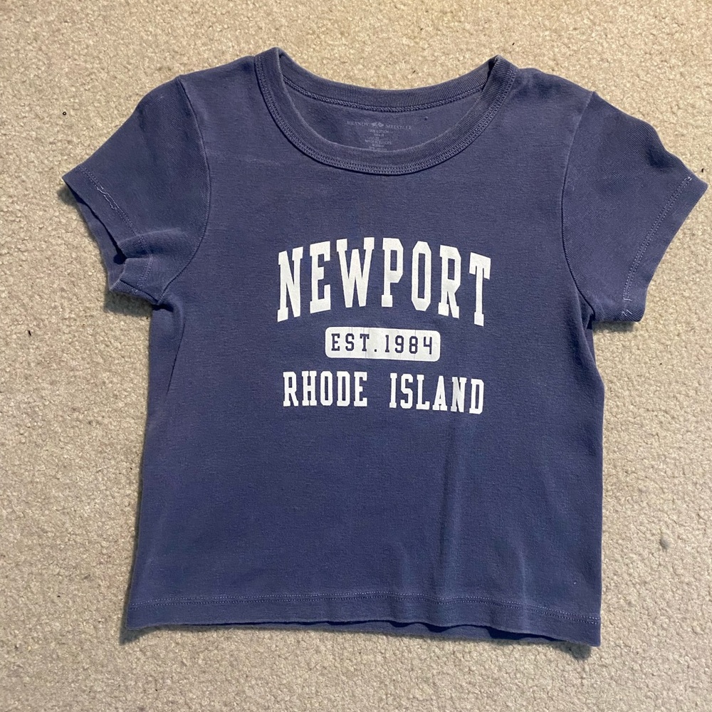 Brandy Melville one size blue crop top
